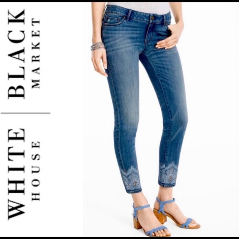 Skinny Crop Denim Jeans sz 2